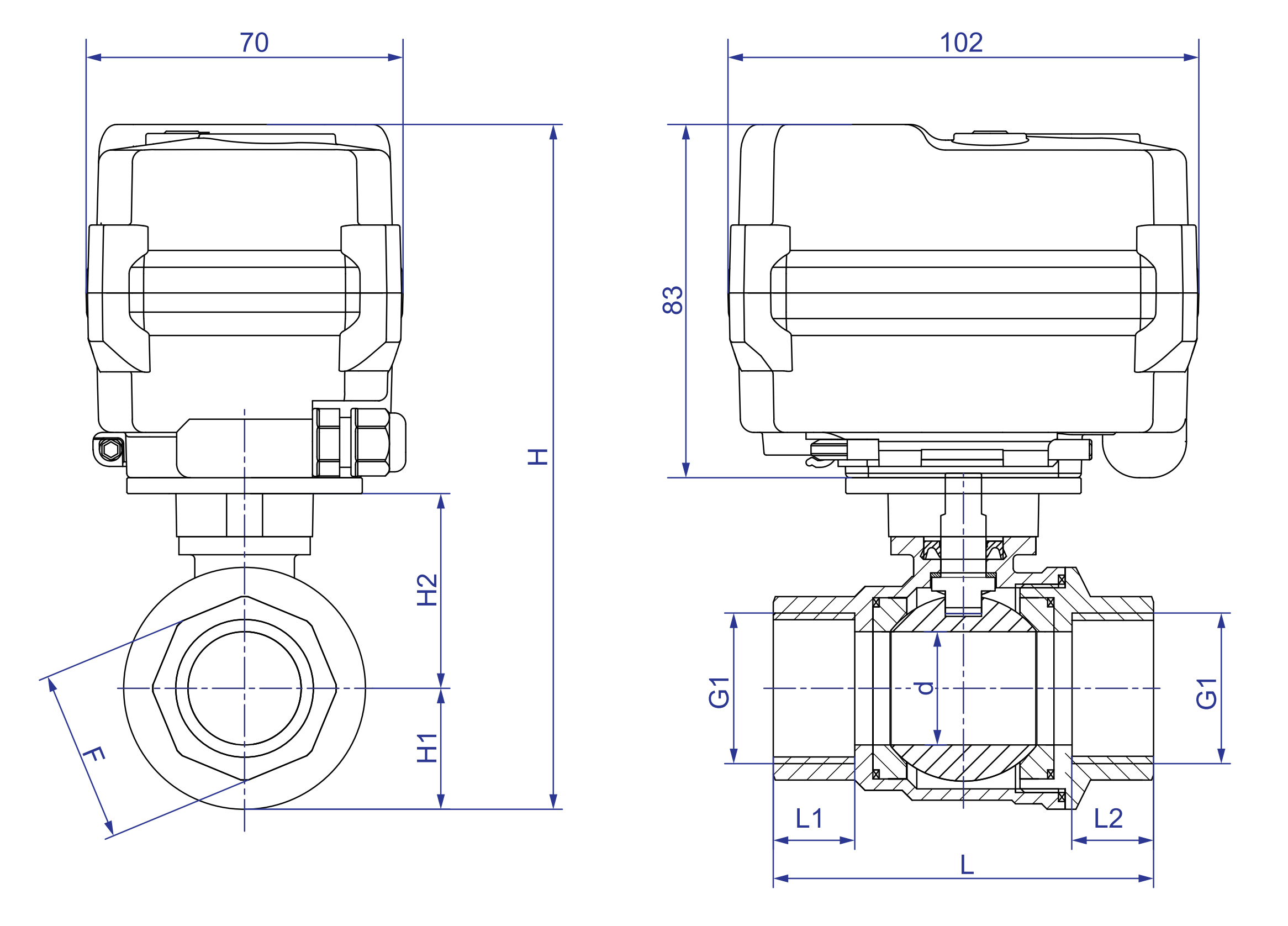 KLD200 porta completa a 2 vie