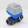 KLD30S/SJ Valvola a sfera motorizzata in plastica a 2 vie con doppi raccordi (UPVC)