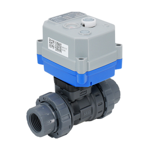 KLD30S/SJ Valvola a sfera motorizzata in plastica a 2 vie con doppi raccordi (UPVC)