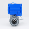 KLD 20S Valvola a sfera di plastica motorizzata a 2 vie con doppi sindacati (1/2 'a 3/4 ')