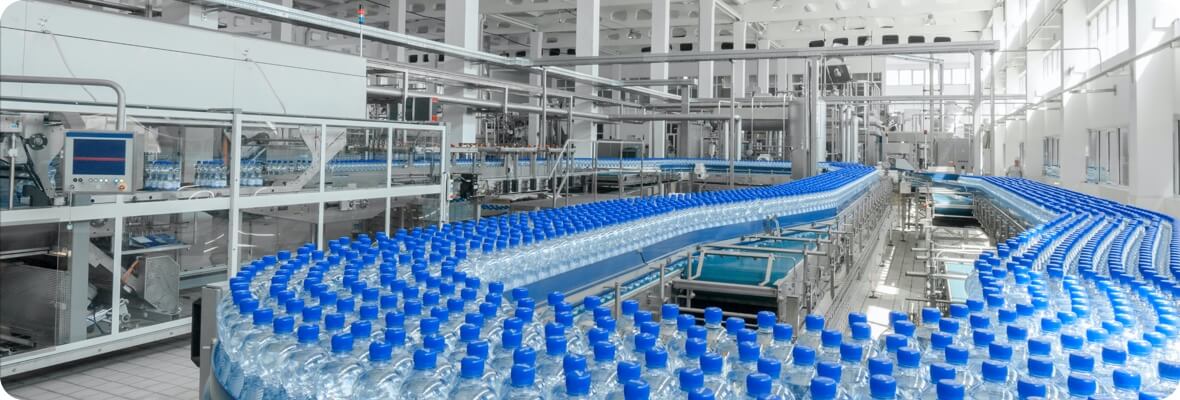 Linea di Imbottigliamento Acqua con Attuatori Elettrici